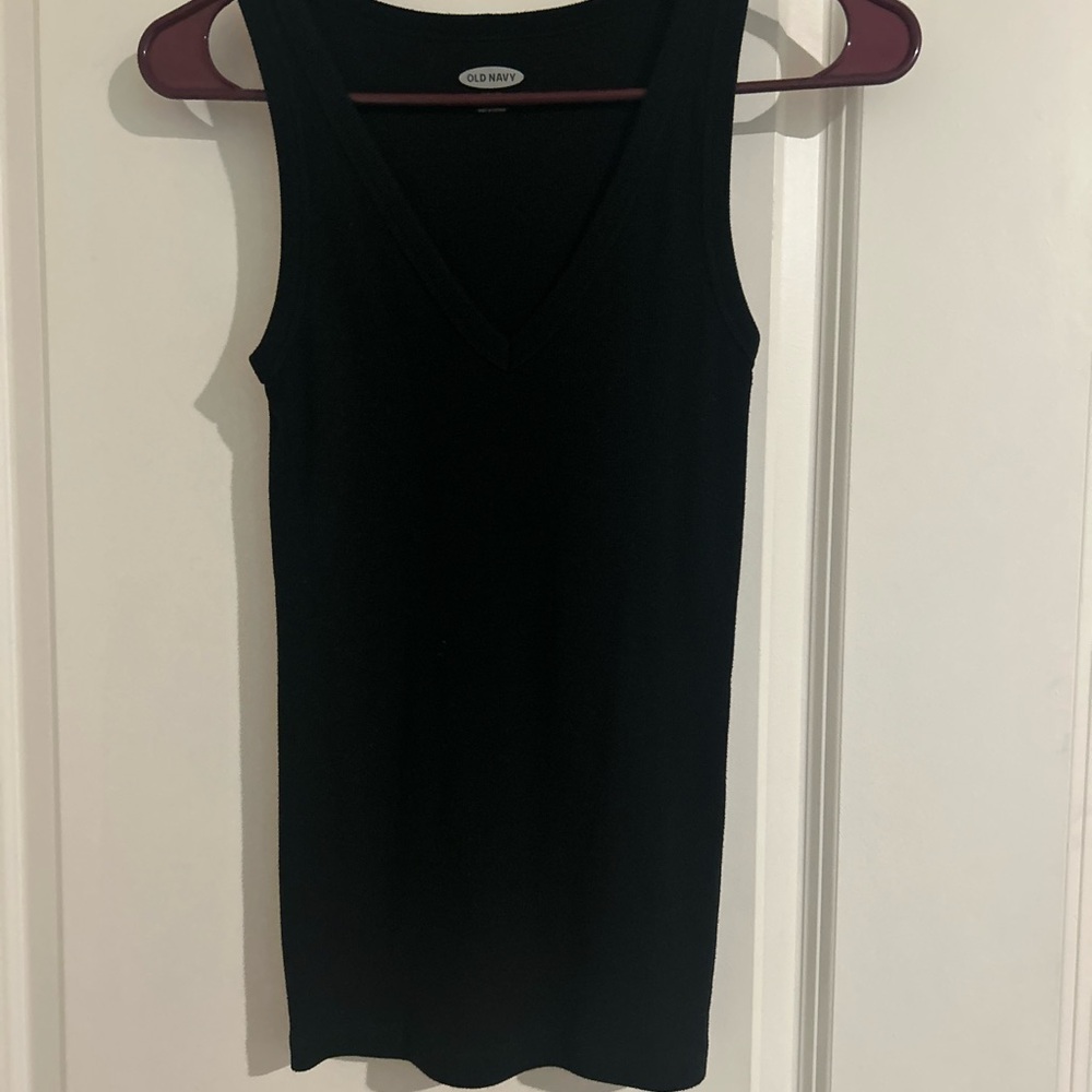 Black tank top